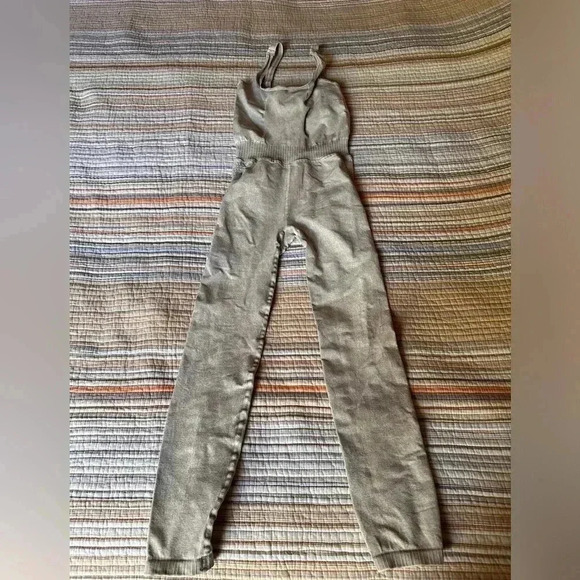 Free People Movement Good Karma Onesie in Ice Grey Size XS/S - Picture 1 of 7